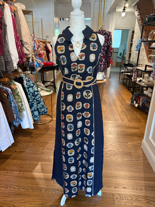 Jill Midi in Vintage Navy