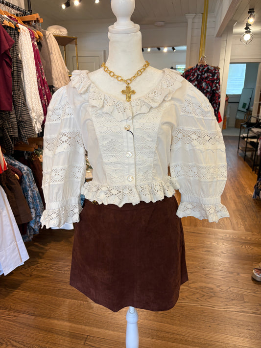 Fall Enchantment Skirt in Chocolate