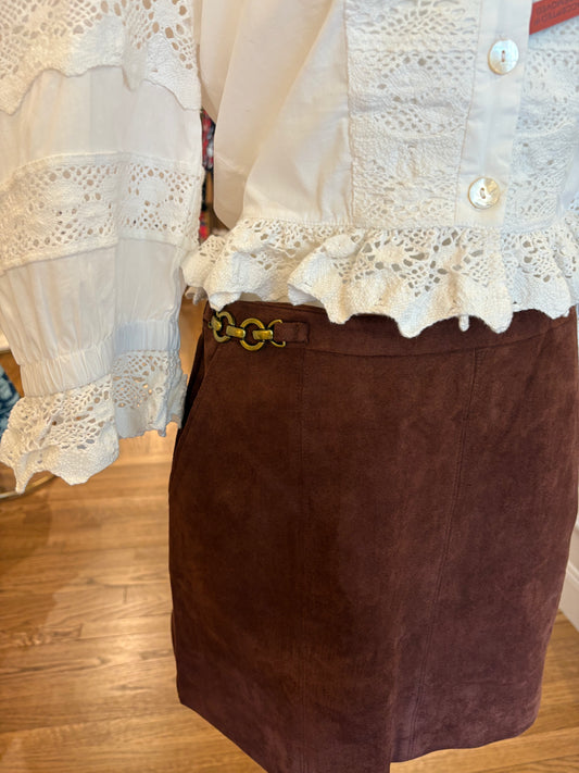 Fall Enchantment Skirt in Chocolate