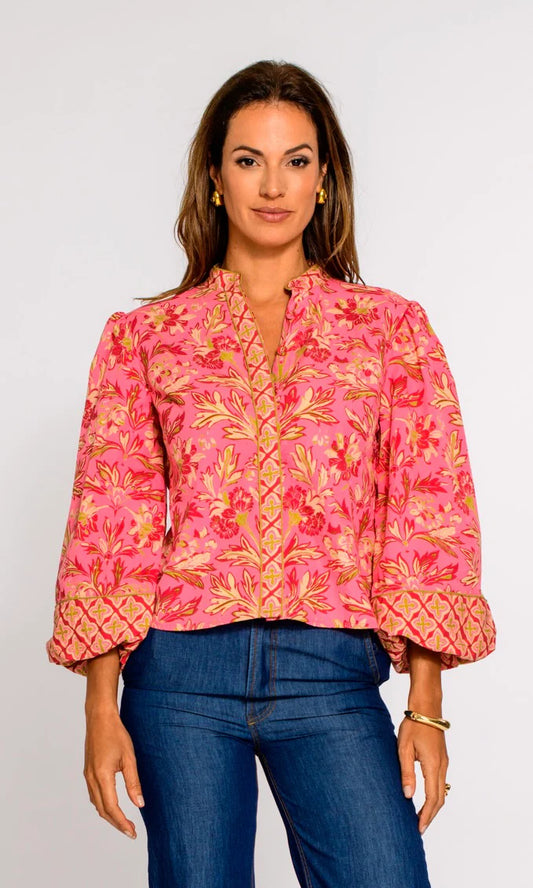 Emily Top in Grandeur Cherry