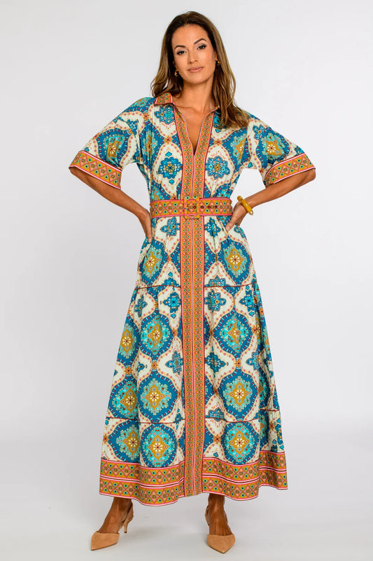 Collins Dress in Patchwork