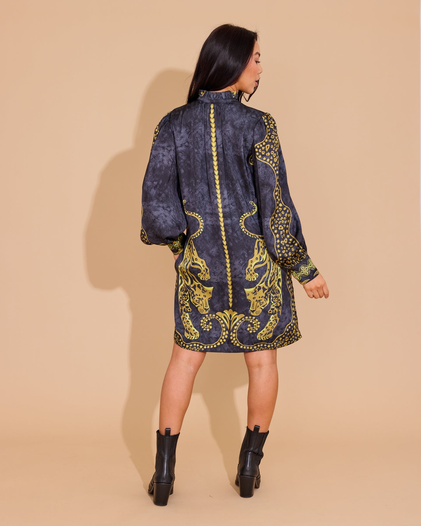 Nora Dress in Pouncing Panther
