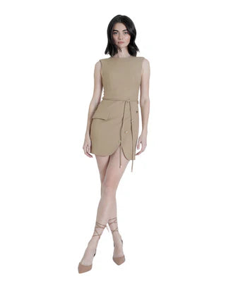 Zara Mini Dress in Camel