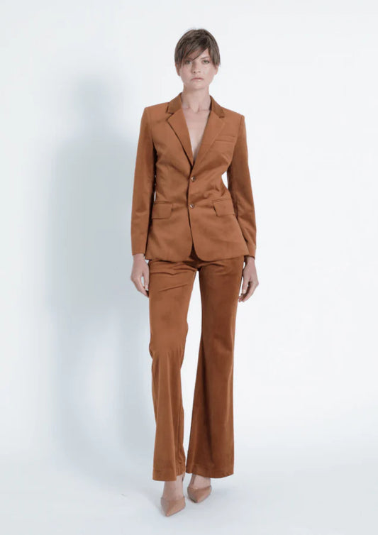 Stella Corduroy Blazer in Rust