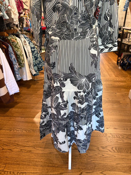 Ada Skirt in Noir Florals