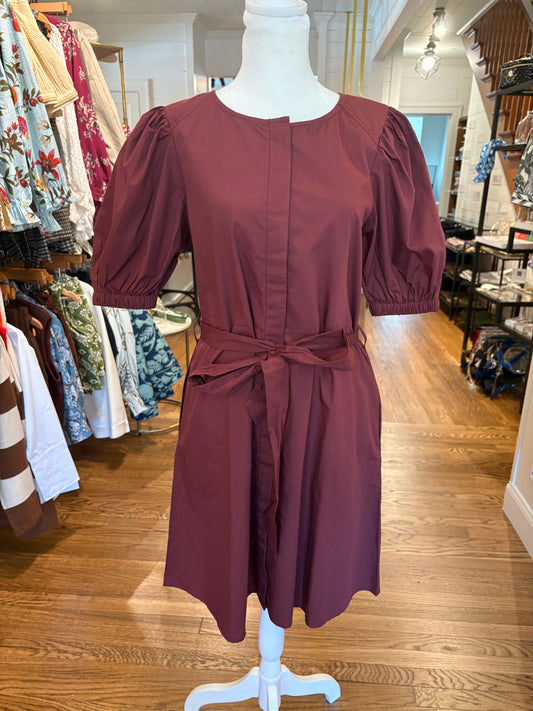 Paula Dress in Wine