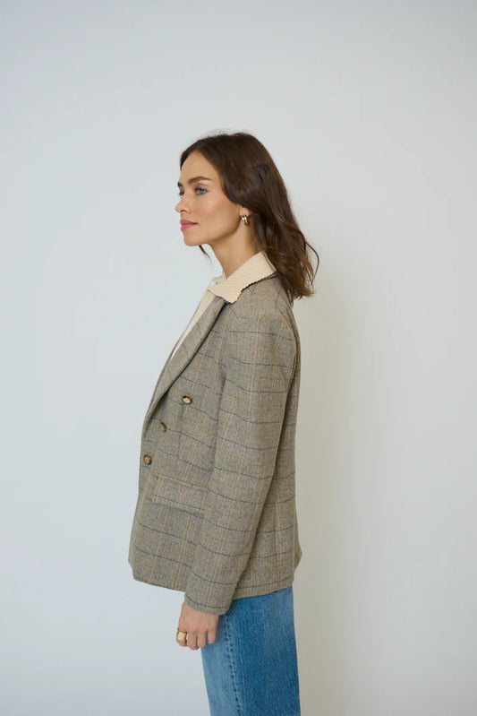 Billie Cable Insert Jacket in Brown