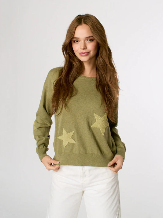 Star Sweatshirt in Aloe