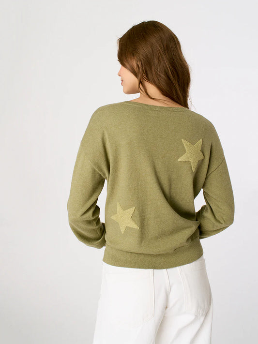 Star Sweatshirt in Aloe