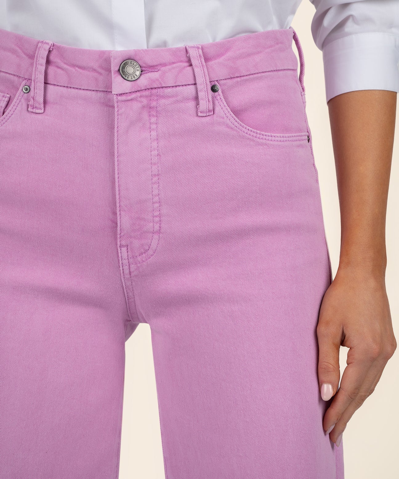 Meg High Rise Fab Ab Wide Leg in Soft Orchid