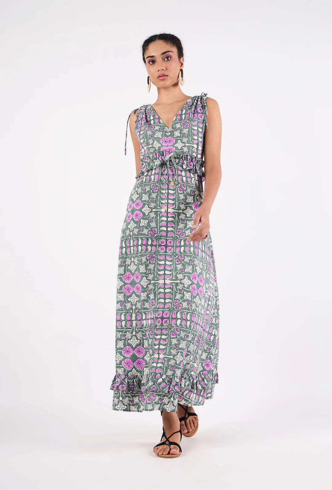 Drew Dress in Heritage Wisteria