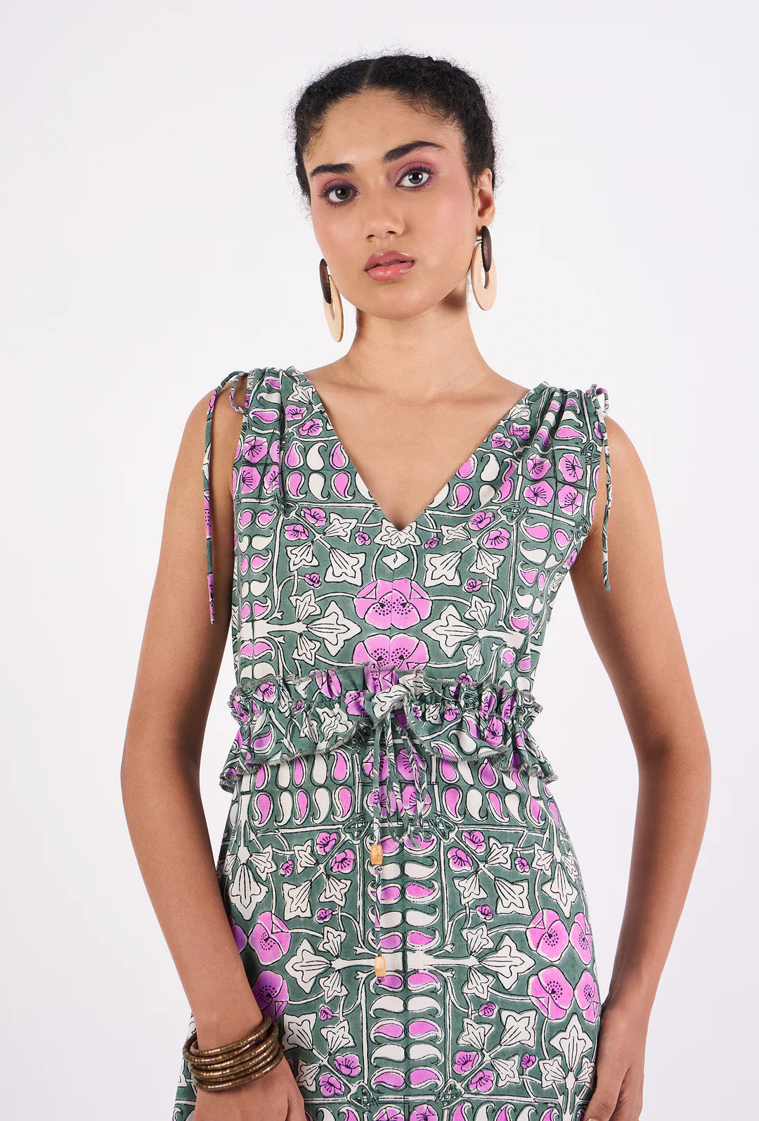 Drew Dress in Heritage Wisteria