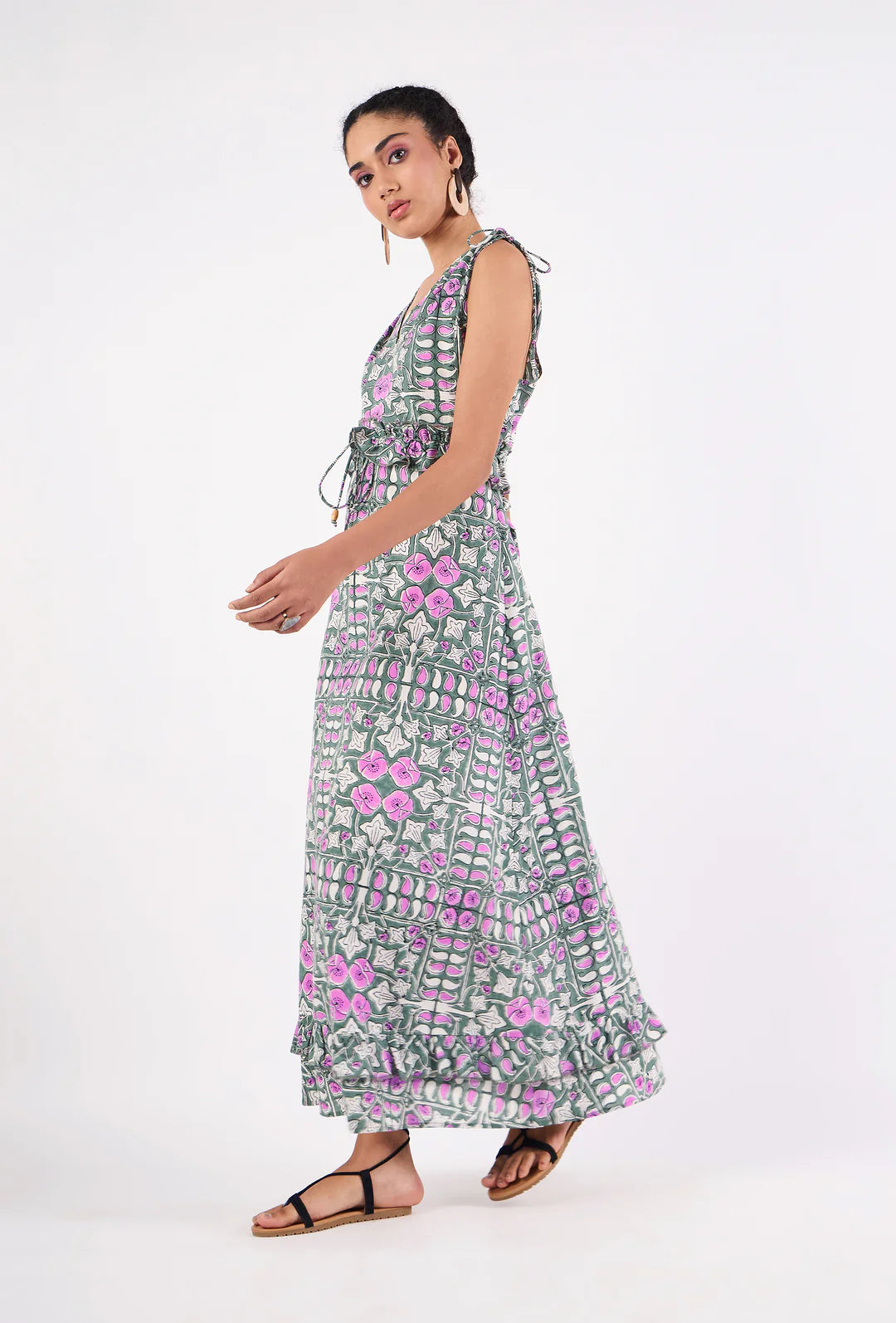 Drew Dress in Heritage Wisteria