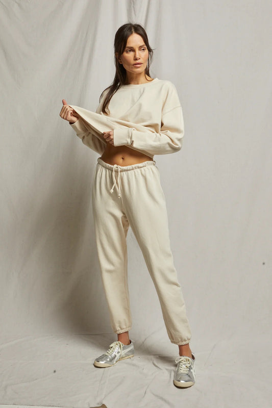 French Terry Sweatpant in Sugar