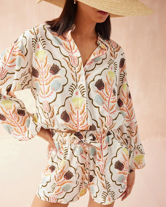 Nero Blouse in Kirini Meadow