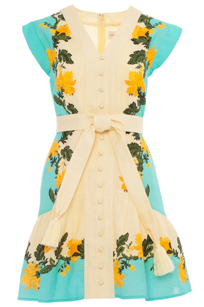 Ruby Dress in Aqua Mix