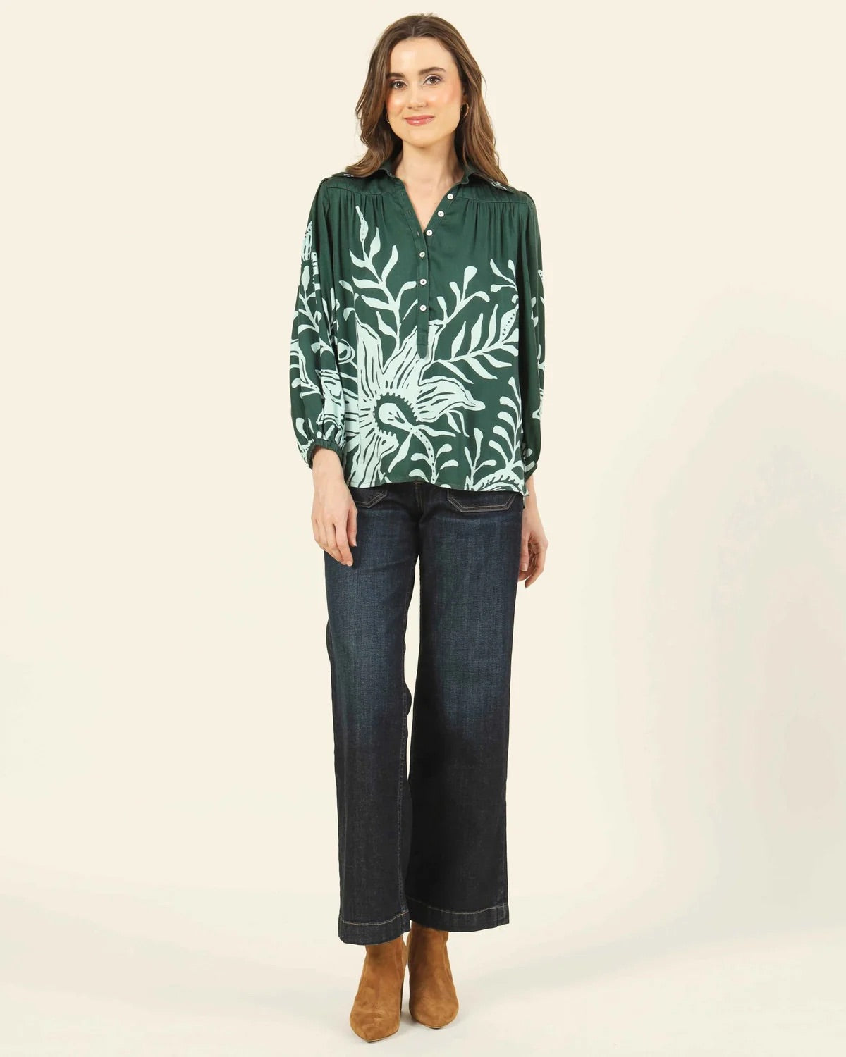 Sierra Blouse in Adria Pine