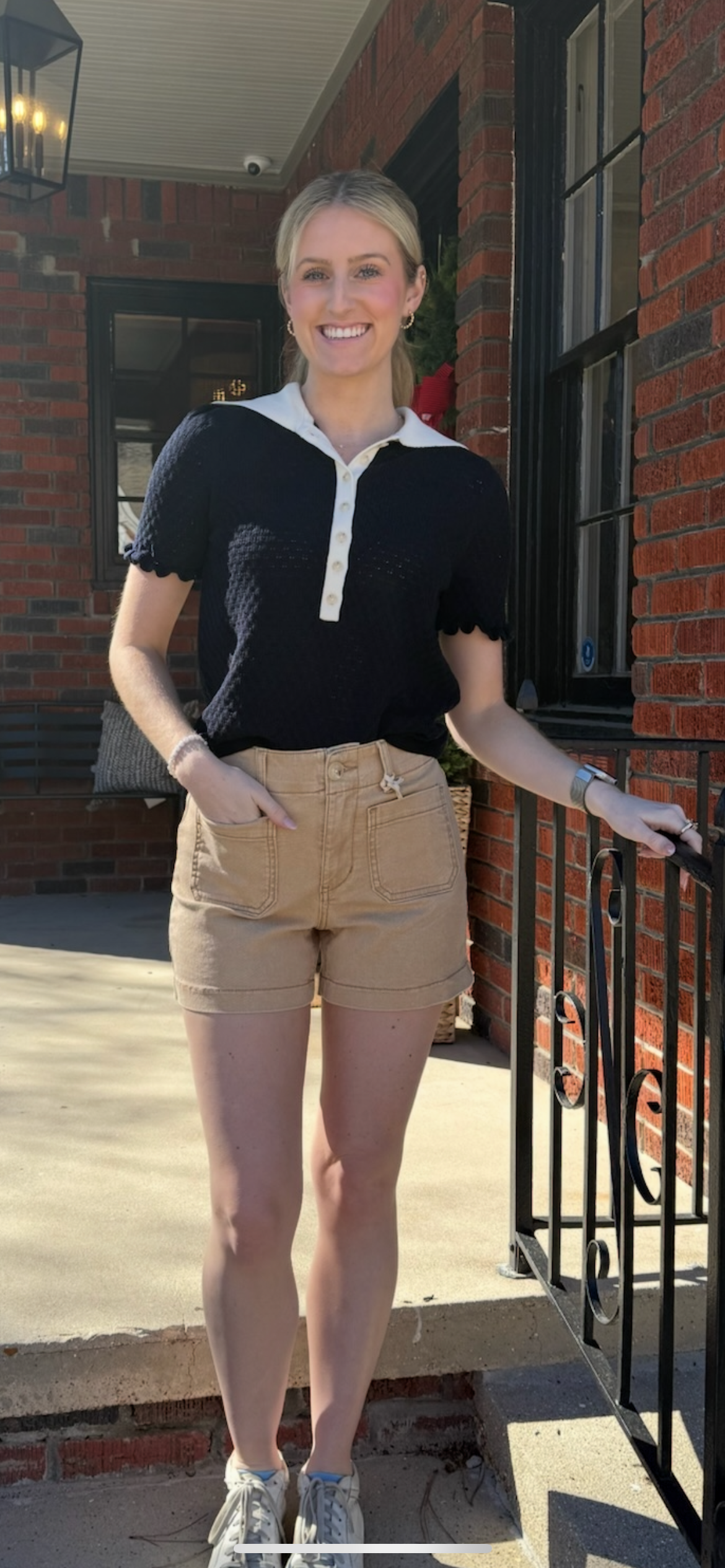 Front Pocket Shorts in Sand