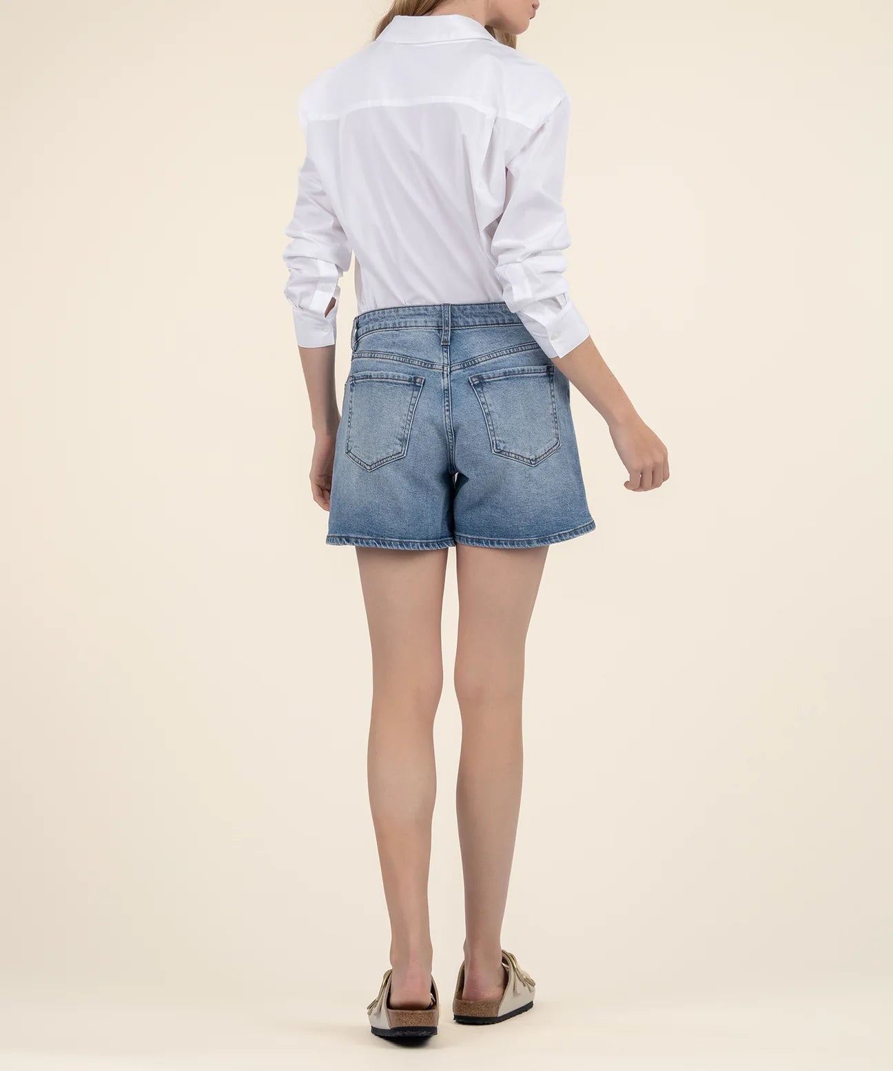 Jane High Rise Long Short in Peaceful