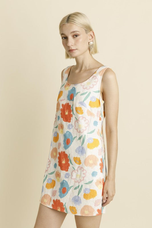 Floral Mini Dress in Multi
