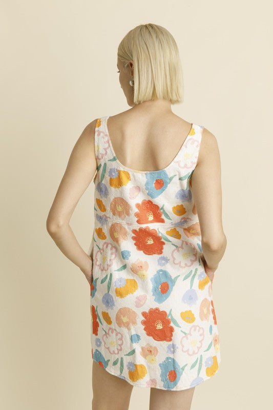 Floral Mini Dress in Multi