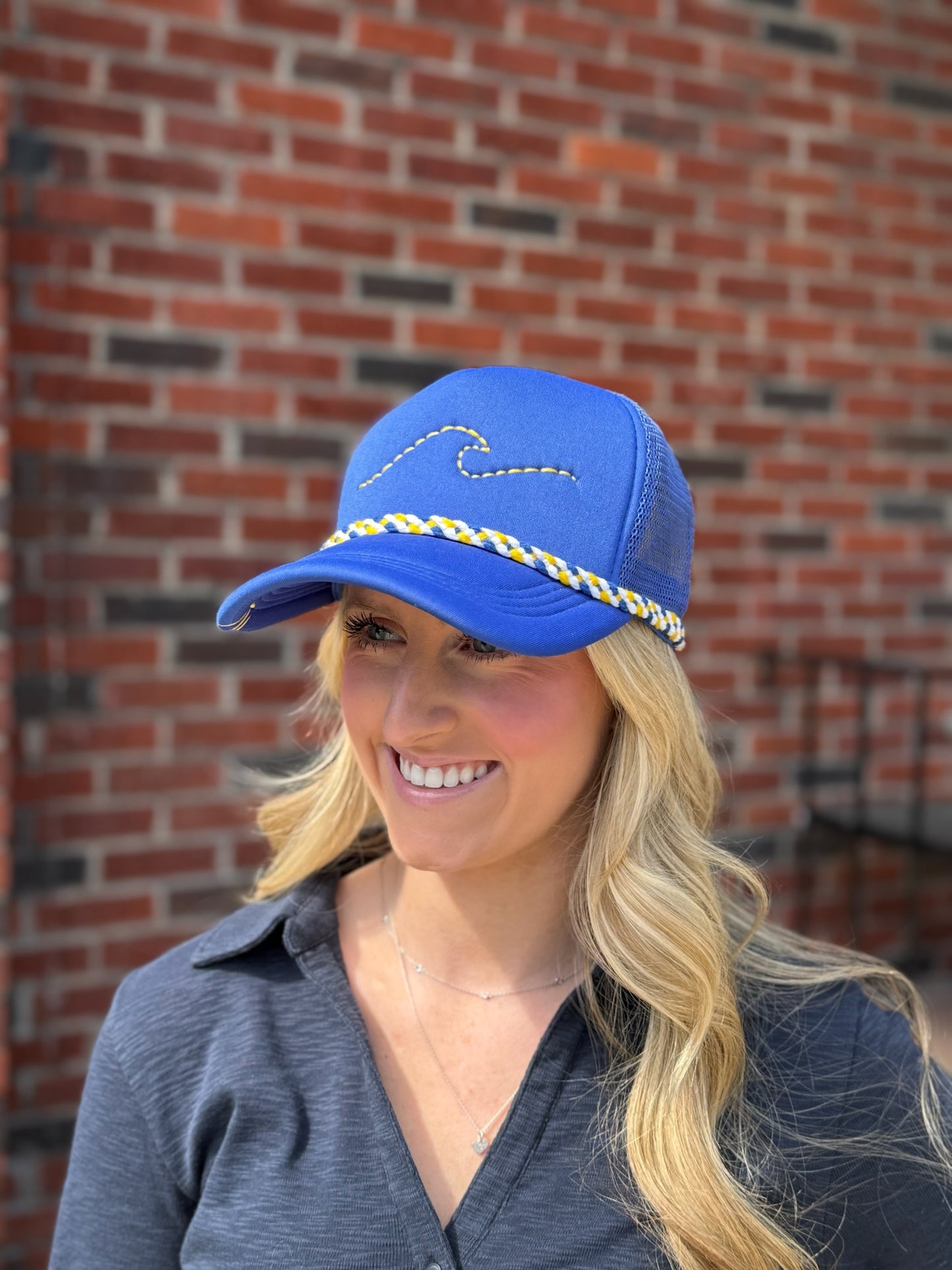 Tipsy Threads Golden Wave Trucker Hat