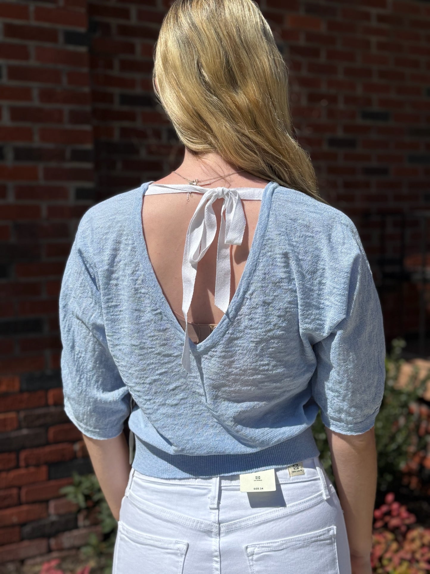 Nebula Top in Baby Blue