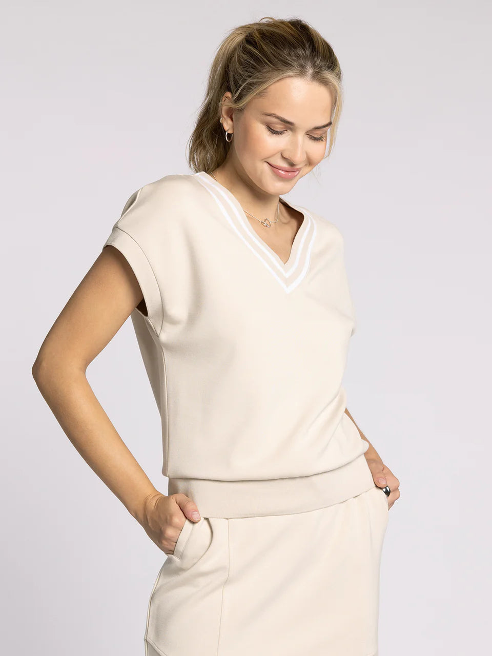 Varsity Skirt Set in Oak