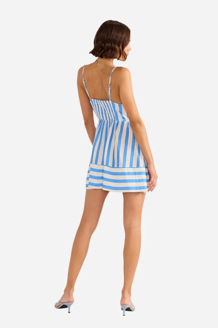 Mini Dress in Blue Stripe