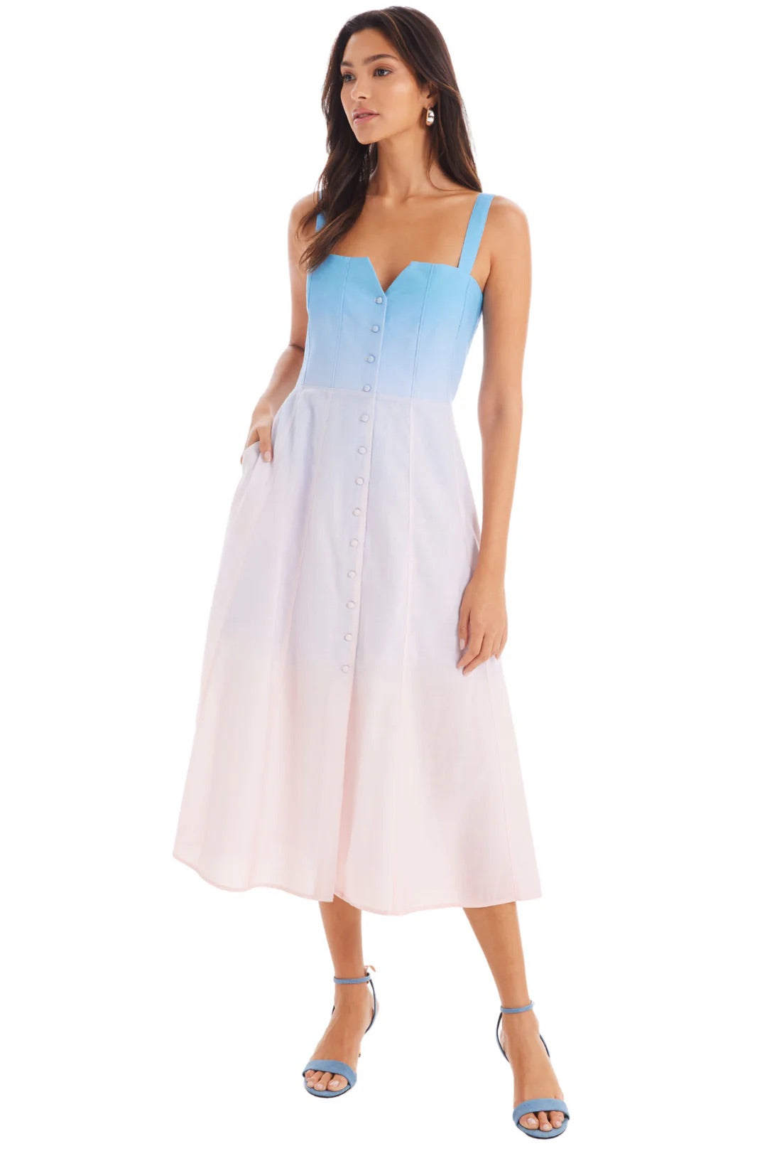 Bella Dress in Dusk Ombré