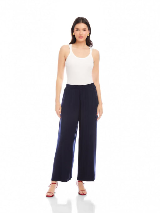 Knit Ankle Pant in Navy
