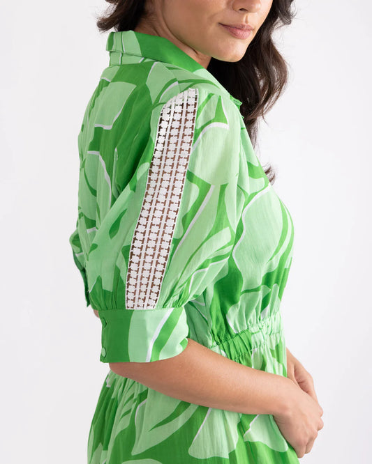 Hunter Dress in Monstera