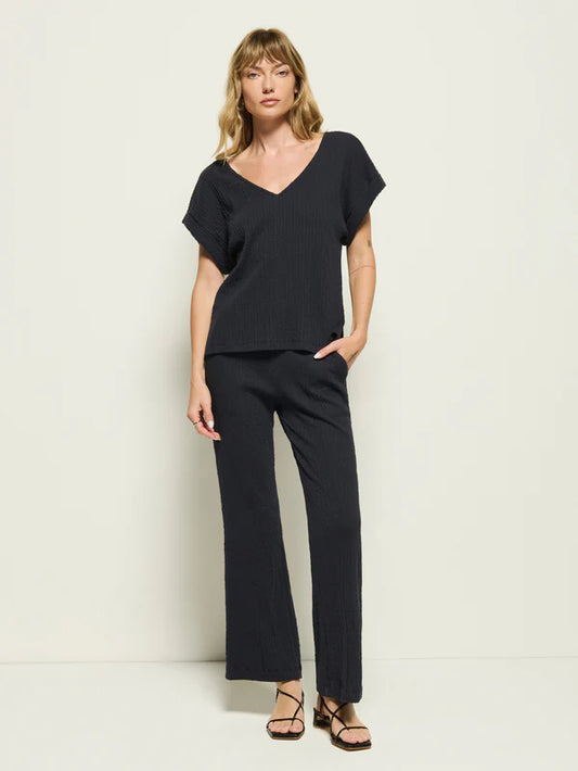 Lottie V Neck Tee in Night Sky