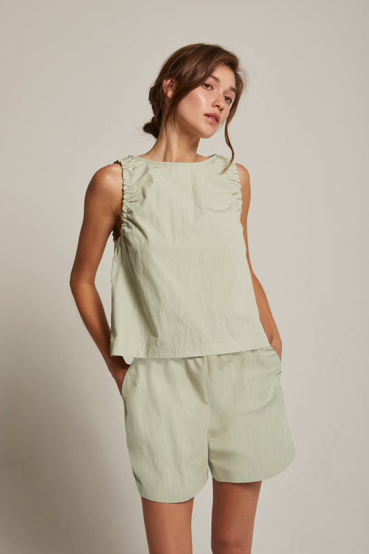 Hailey Two Piece Set in Light Sage