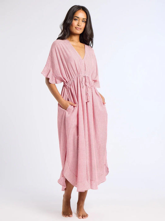 Eden Caftan in Tango Stripe