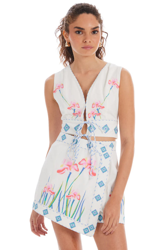 Embroidered Genevieve Vest