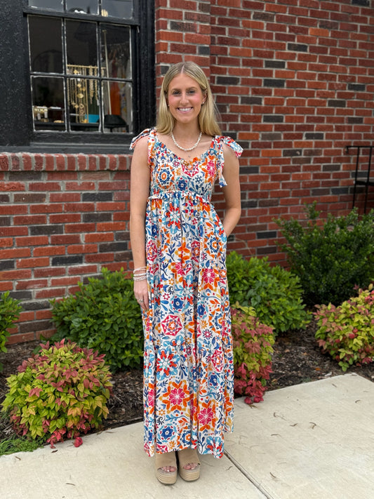 Perse Dress in Mozaic