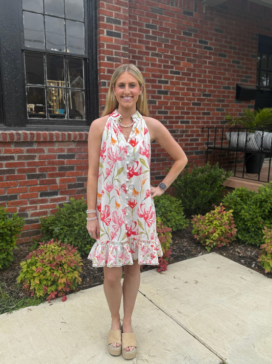 Jane Dress in Pink Lilly