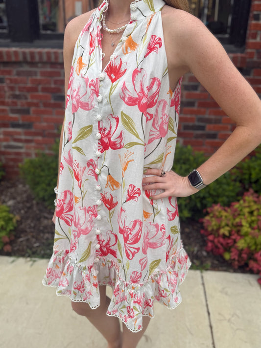 Jane Dress in Pink Lilly