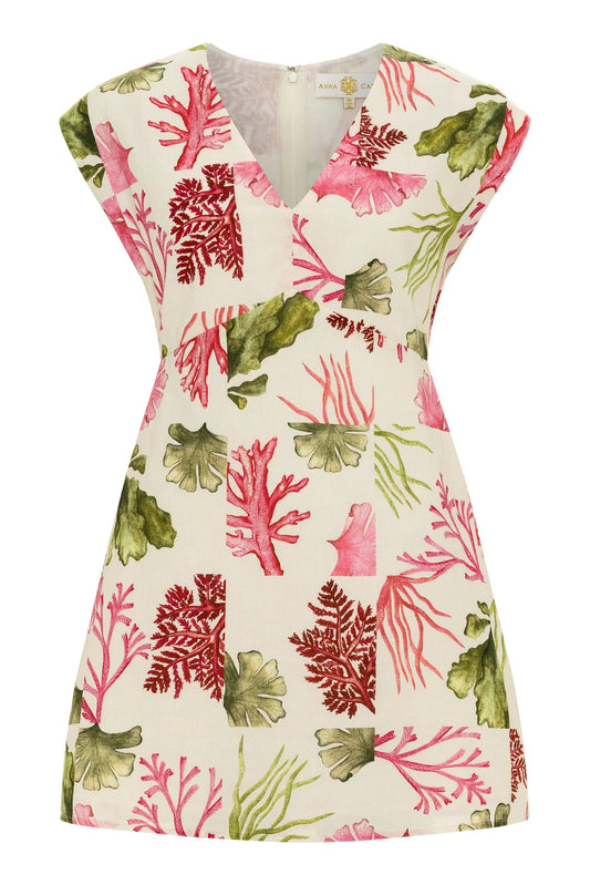 Walker Dress in Pink Reef