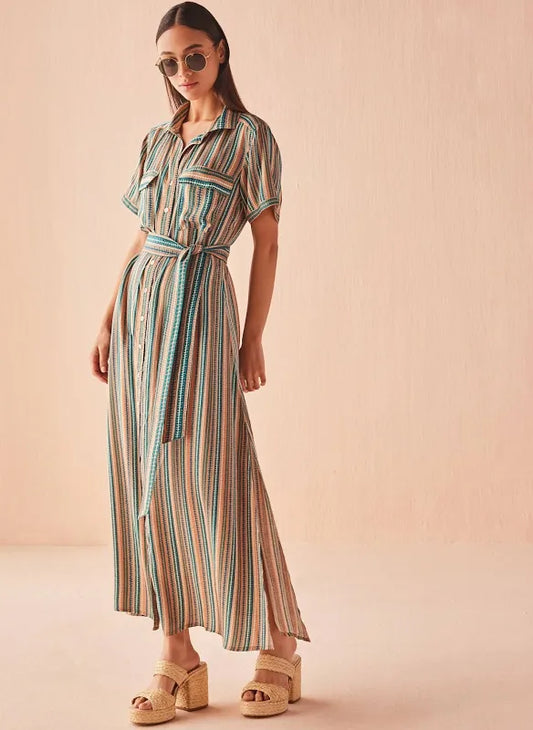 Amira Shirt Dress in Neea Tropic