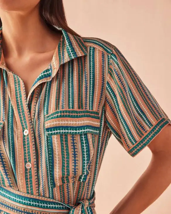 Amira Shirt Dress in Neea Tropic