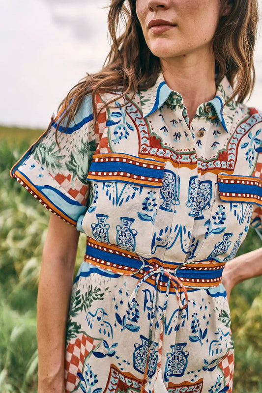 Nicole Dress in Sundance Tile