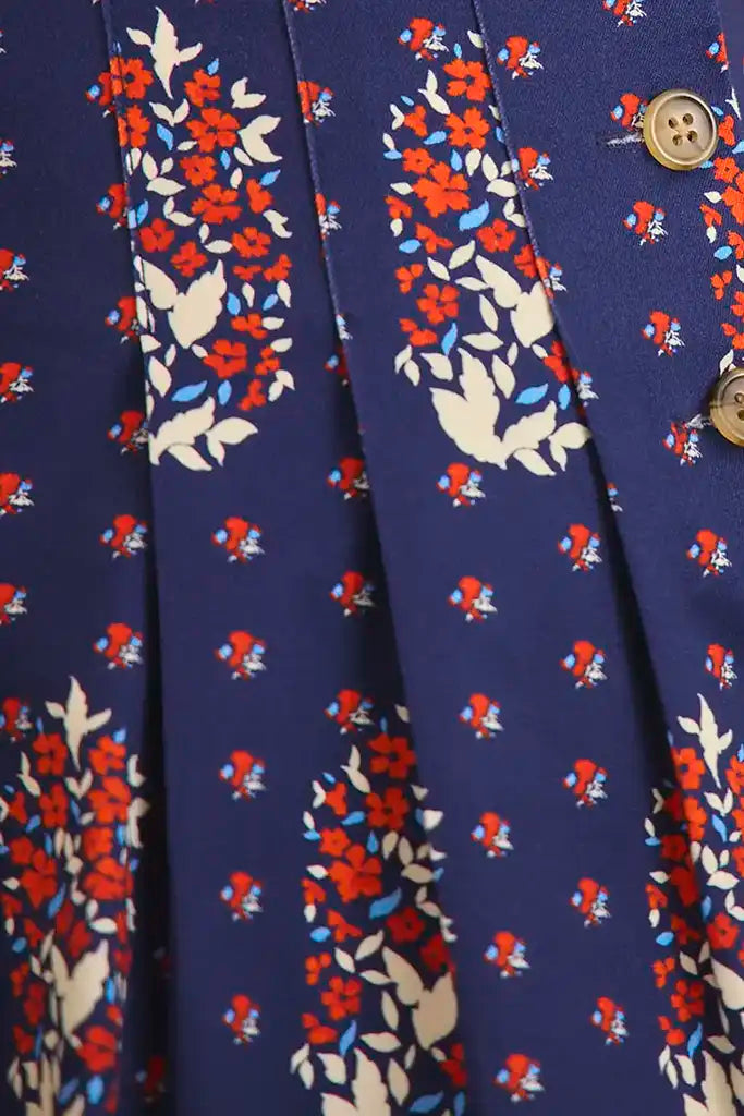 Willa Short in Fall Floral Navy