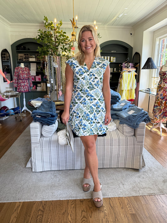Ruby Dress in Hydrangea