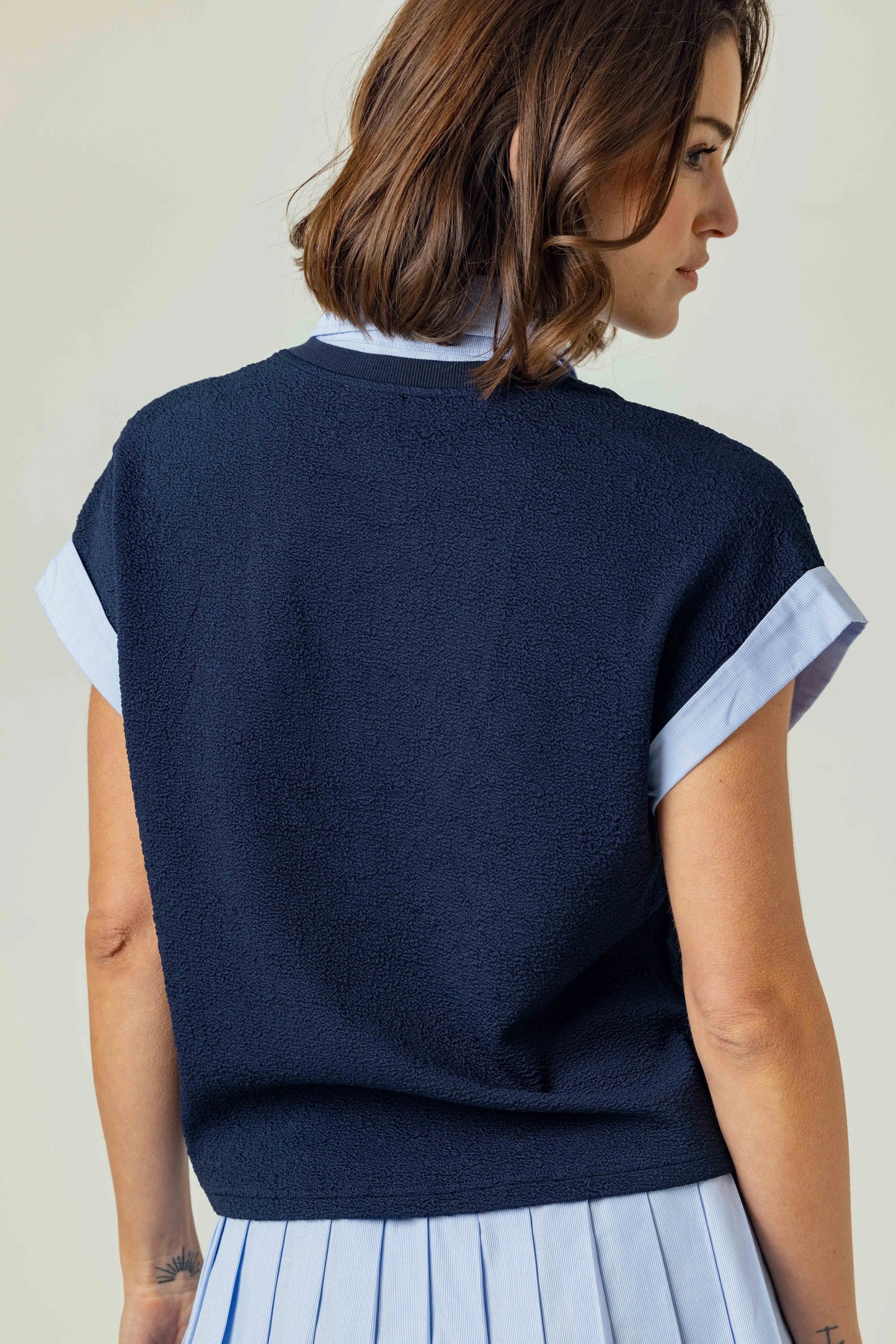 Lune Top in Navy