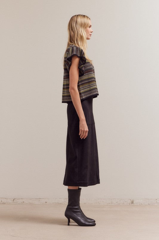 Multi Color Sweater in Deep Lake
