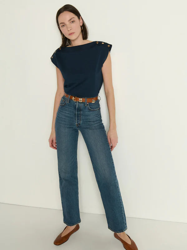 Brooks Boatneck Top in Night Sky