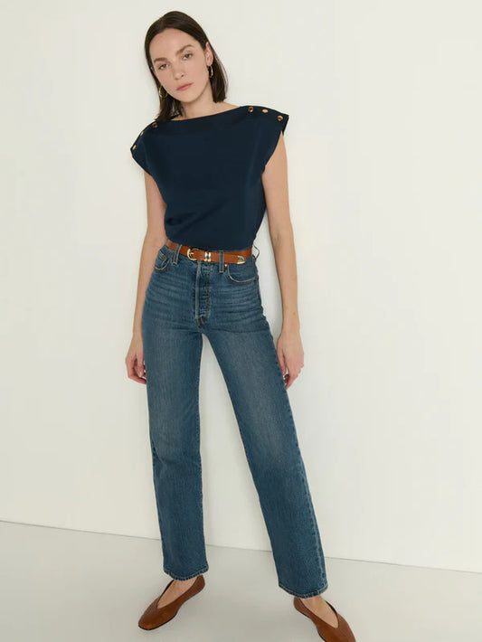 Brooks Boatneck Top in Night Sky
