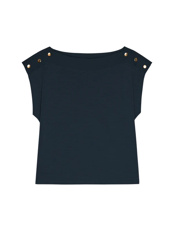 Brooks Boatneck Top in Night Sky